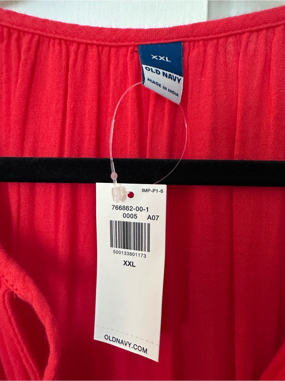 Old Navy Red coral Sleeveless Tiered Maxi Dress size xxl nwt - Picture 2 of 6